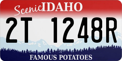 ID license plate 2T1248R