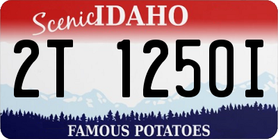 ID license plate 2T1250I