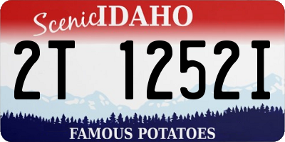 ID license plate 2T1252I