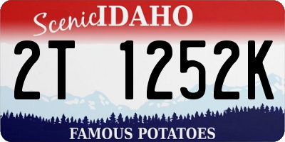 ID license plate 2T1252K
