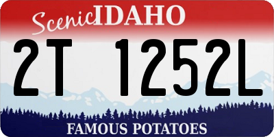 ID license plate 2T1252L