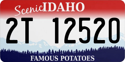 ID license plate 2T1252O