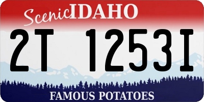 ID license plate 2T1253I