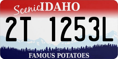 ID license plate 2T1253L