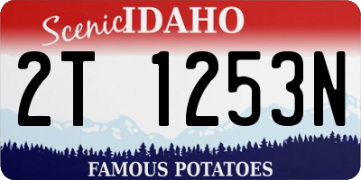 ID license plate 2T1253N