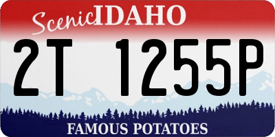 ID license plate 2T1255P