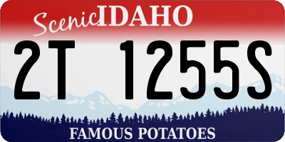 ID license plate 2T1255S