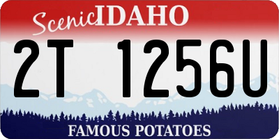 ID license plate 2T1256U
