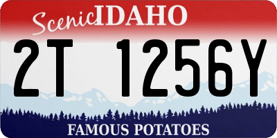ID license plate 2T1256Y