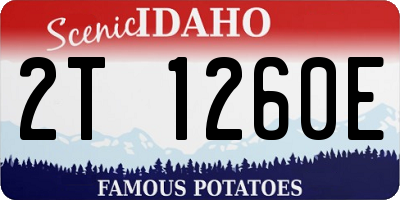 ID license plate 2T1260E