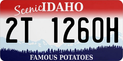 ID license plate 2T1260H
