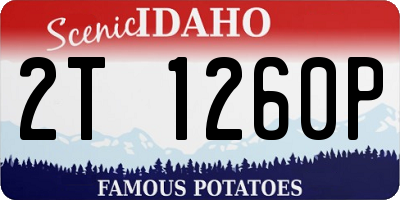 ID license plate 2T1260P