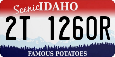 ID license plate 2T1260R