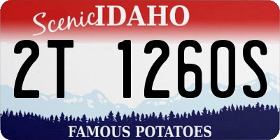 ID license plate 2T1260S