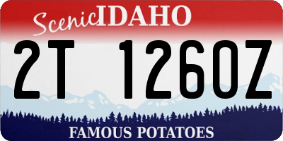ID license plate 2T1260Z