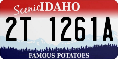 ID license plate 2T1261A