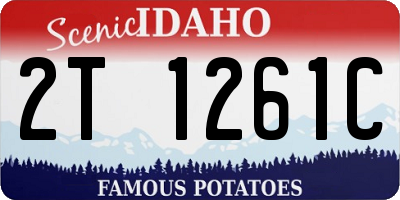 ID license plate 2T1261C