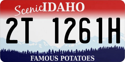 ID license plate 2T1261H