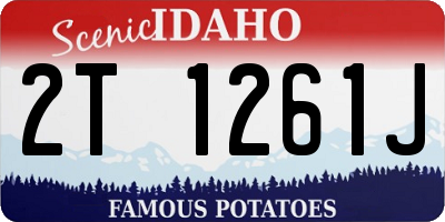 ID license plate 2T1261J