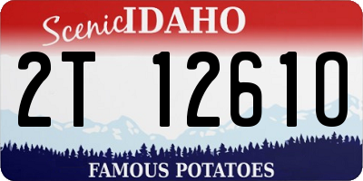 ID license plate 2T1261O
