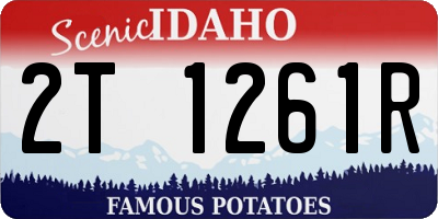 ID license plate 2T1261R