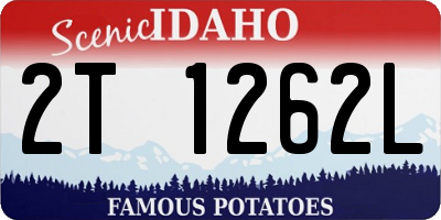 ID license plate 2T1262L