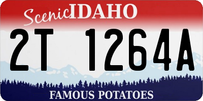 ID license plate 2T1264A