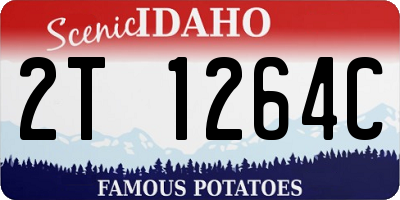 ID license plate 2T1264C