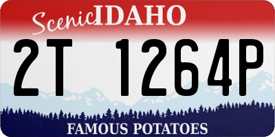 ID license plate 2T1264P