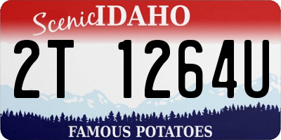 ID license plate 2T1264U