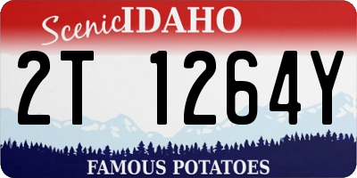 ID license plate 2T1264Y