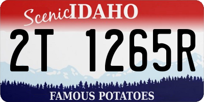 ID license plate 2T1265R