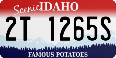 ID license plate 2T1265S