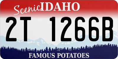 ID license plate 2T1266B