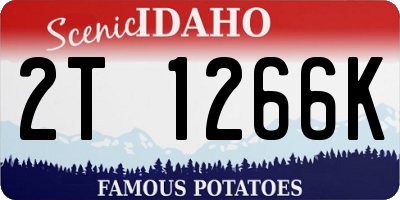 ID license plate 2T1266K