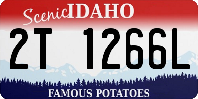 ID license plate 2T1266L