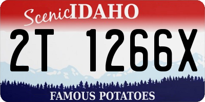 ID license plate 2T1266X