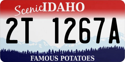 ID license plate 2T1267A