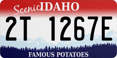 ID license plate 2T1267E
