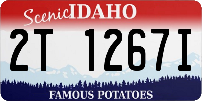 ID license plate 2T1267I