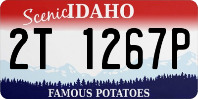 ID license plate 2T1267P