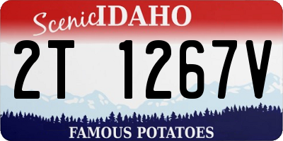 ID license plate 2T1267V