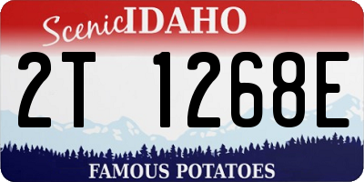 ID license plate 2T1268E
