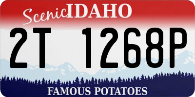 ID license plate 2T1268P
