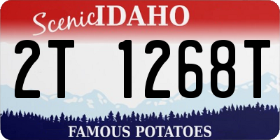 ID license plate 2T1268T