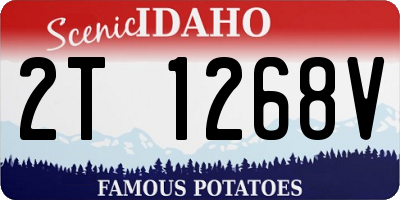 ID license plate 2T1268V