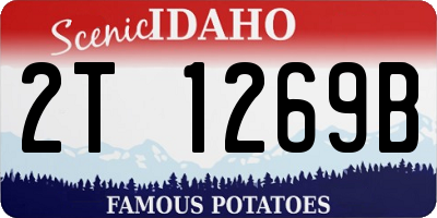 ID license plate 2T1269B