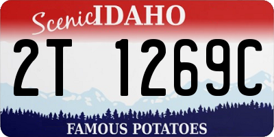 ID license plate 2T1269C