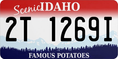 ID license plate 2T1269I