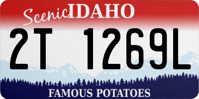ID license plate 2T1269L